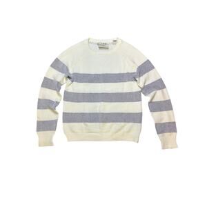 Scotch & Soda Acapulco Blue and White Striped Knit Sweater Women’s Petite Small